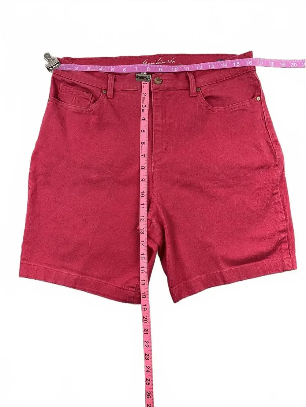 Gloria Vanderbilt Red Denim Shorts